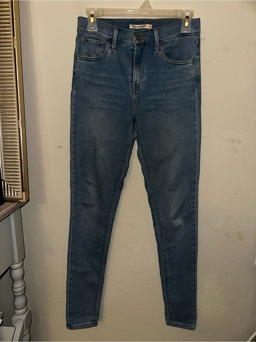 Levi's light wash 720 high rise skinny size 26 W26 L30